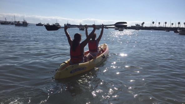 Planalto - ATIVIDADE DE CANOAGEM NA PRAIA DOS PESCADORES EM CASCAIS PARA AS TURMAS DO 5ºA E B E 8º A E B